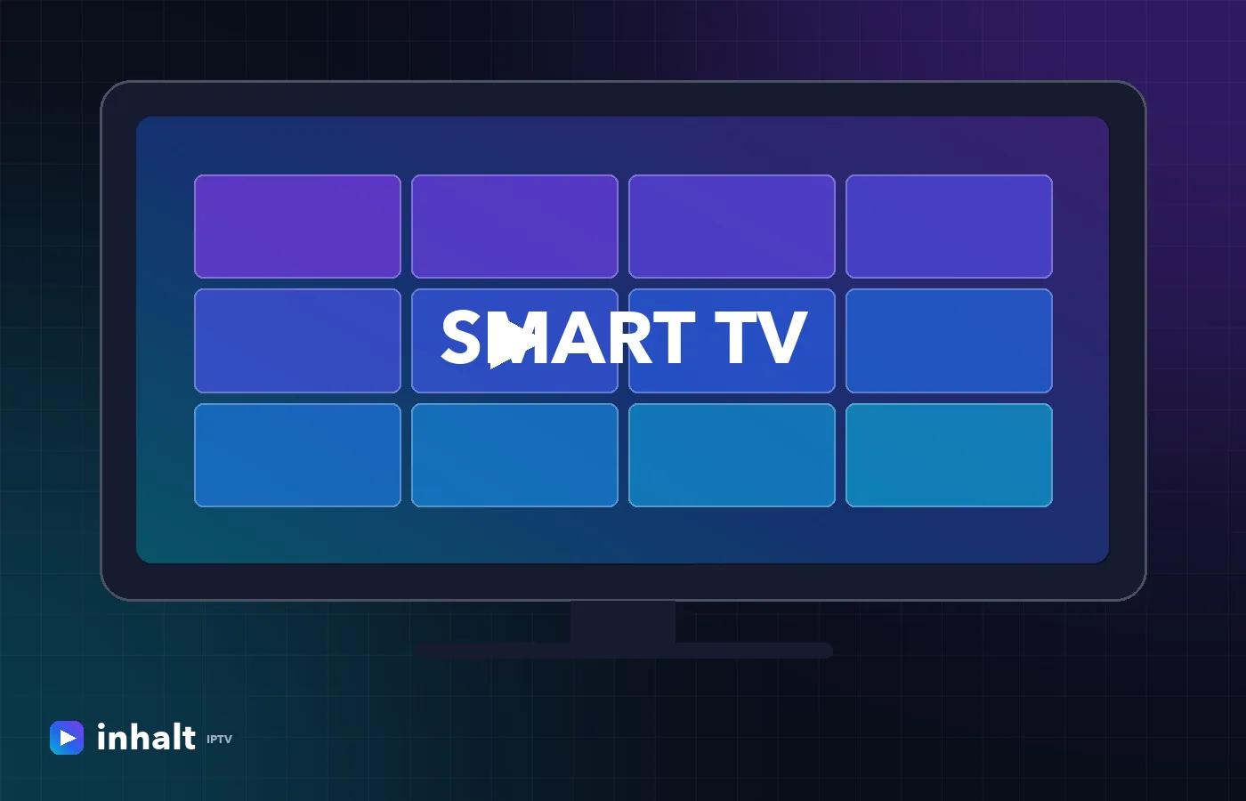 Smart TV com aplicativo IPTV instalado