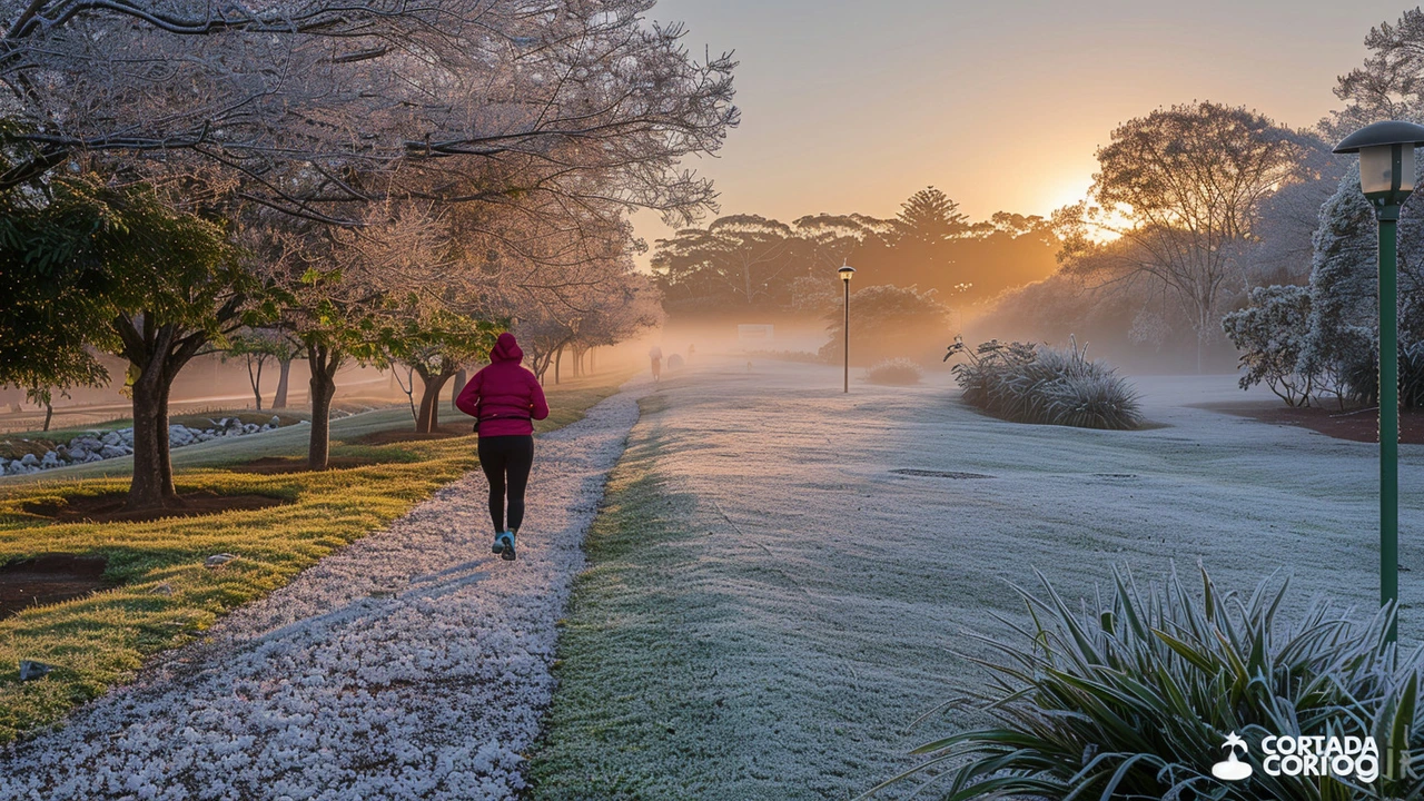 Onda de frio atinge Curitiba e registra 2°C, a temperatura mais baixa do ano, com geada