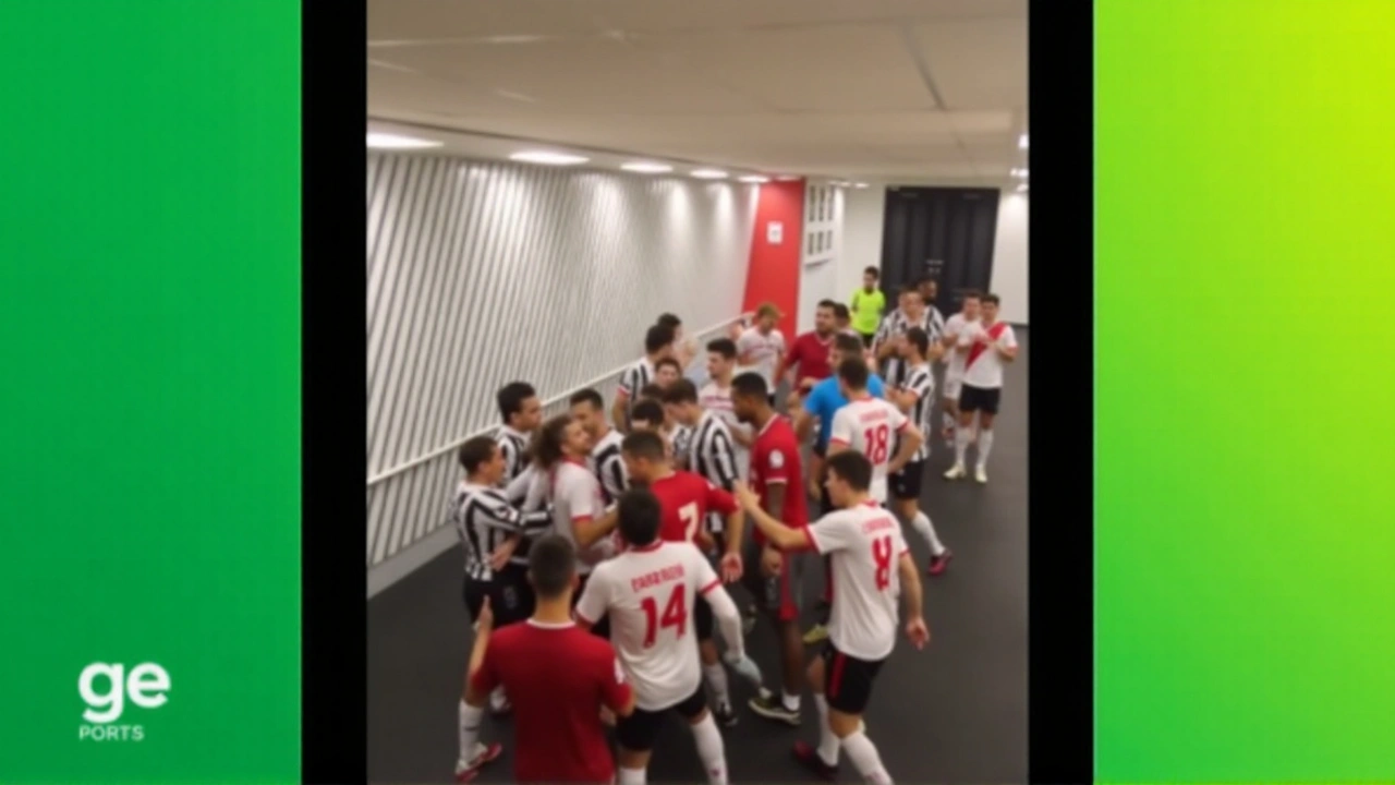 Confronto nos Vestiários: River Plate e Atlético-MG Protagonizam Confusão Intensa em Vídeo